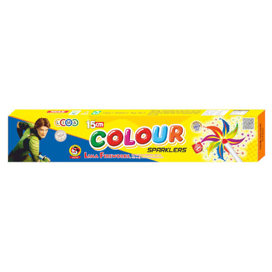 15 Cm Colour Sparklers (10 Pcs)