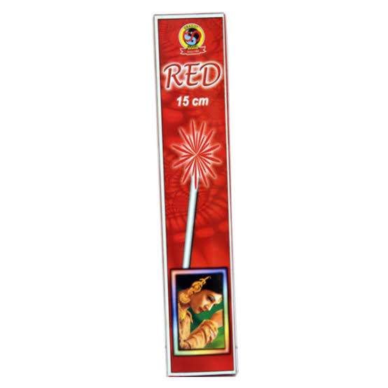 15 Cm Red Sparklers     (10 Pcs)