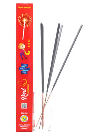 30 Cm Red Sparklers      (5 Pcs)
