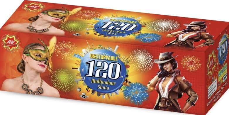 120 Shot Multi Colour