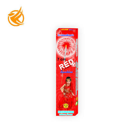 7 Cm Red Sparklers       (10 Pcs)